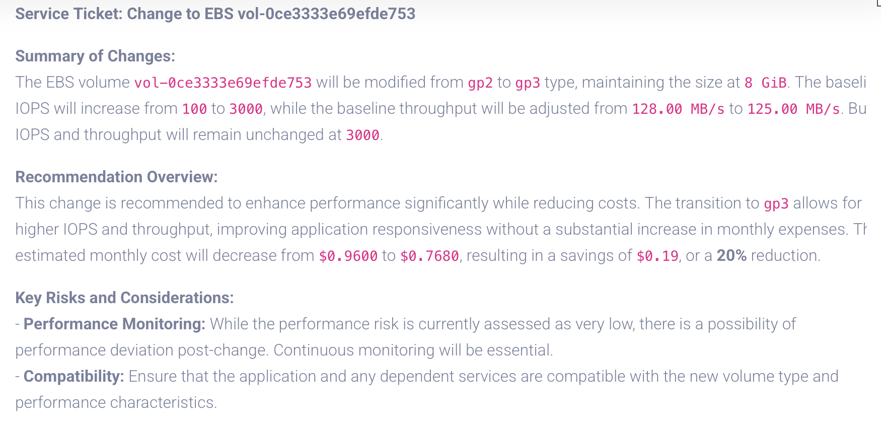 AI Service Ticket