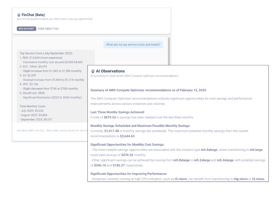 CloudBalance AI Capabilities
